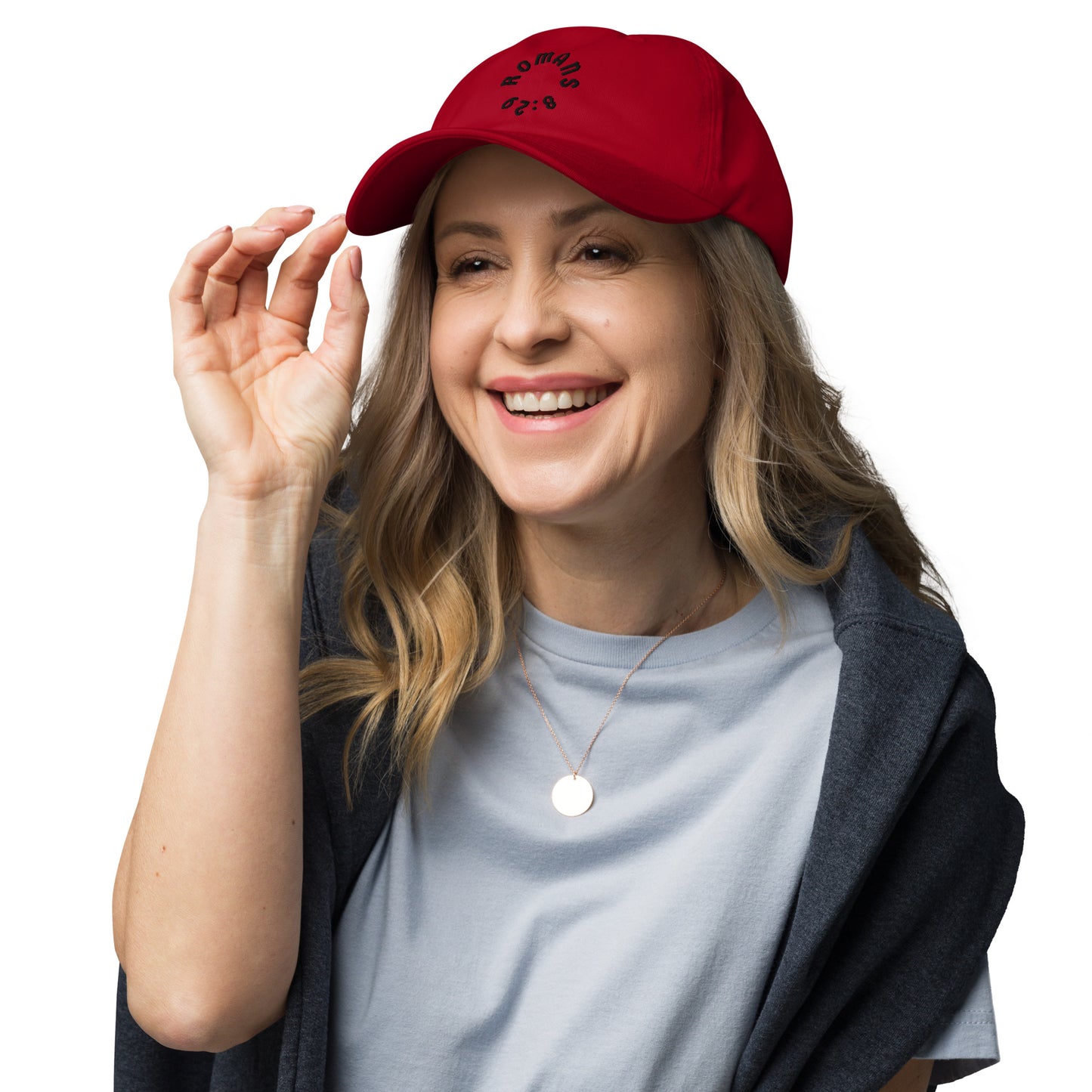 Romans 8:29 Black Embroidered Classic Dad Hat