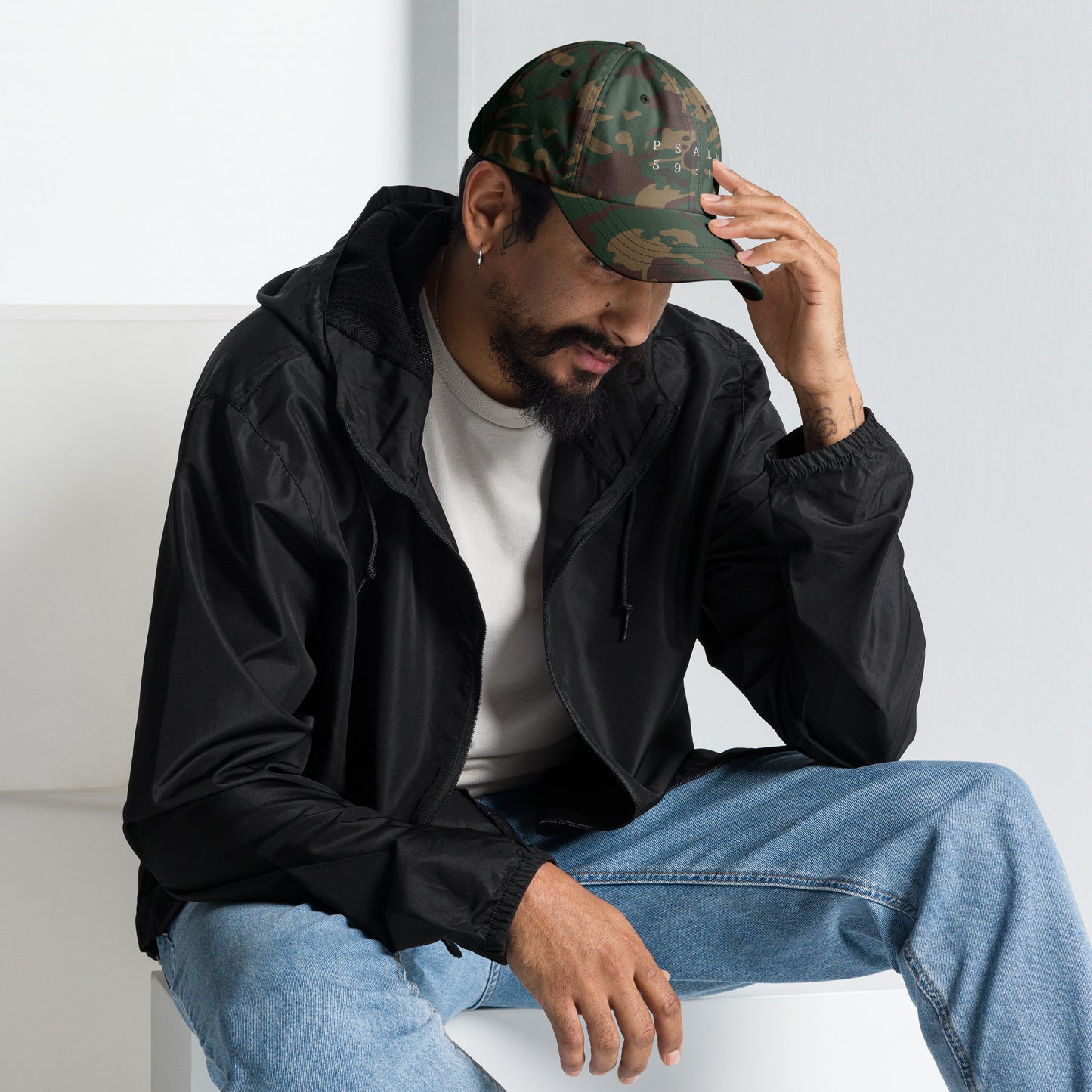 Psalm 59:16 Original White Embroidered Classic Dad Hat