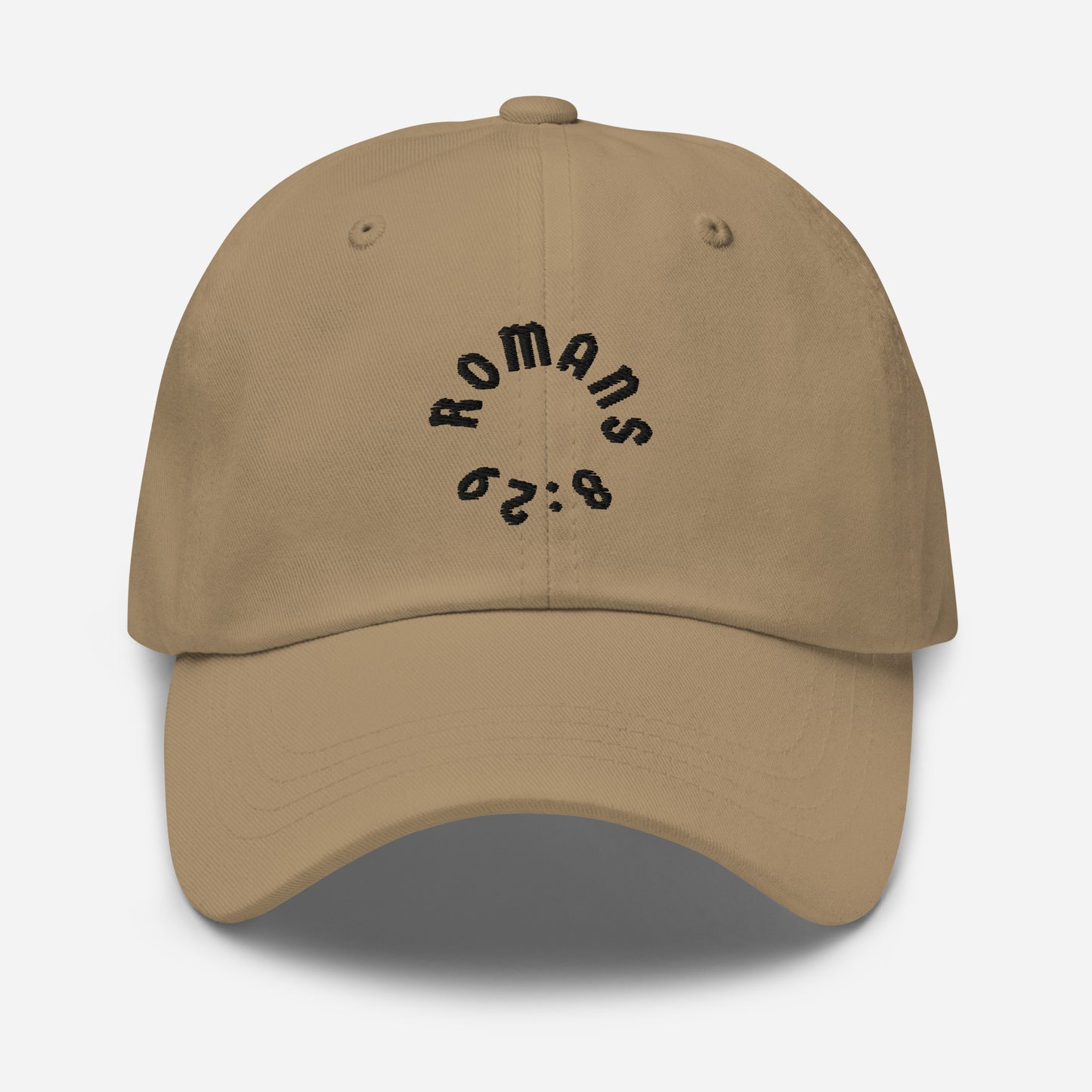 Romans 8:29 Black Embroidered Classic Dad Hat