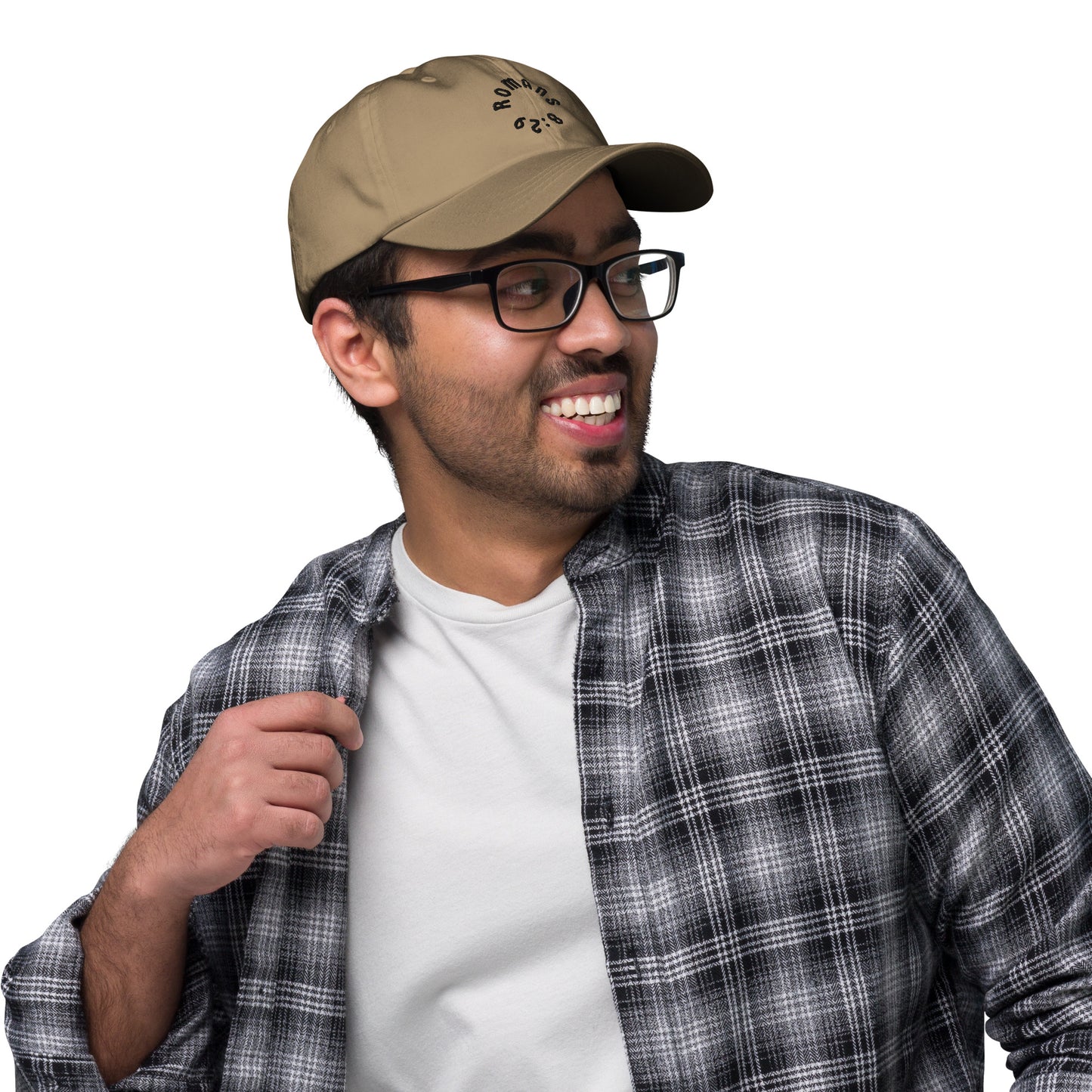 Romans 8:29 Black Embroidered Classic Dad Hat