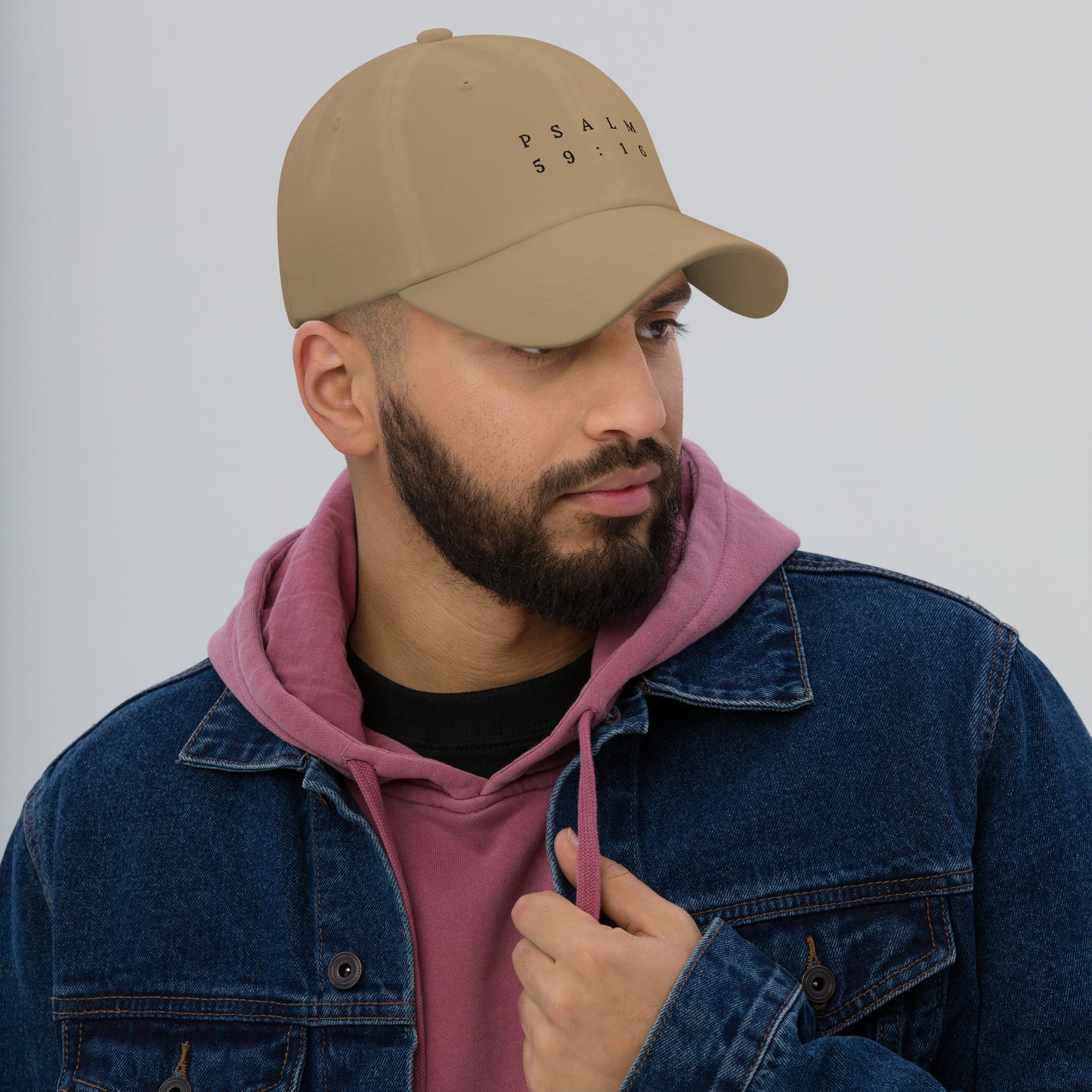 Psalm 59:16 Original Black Embroidered Classic Dad Hat