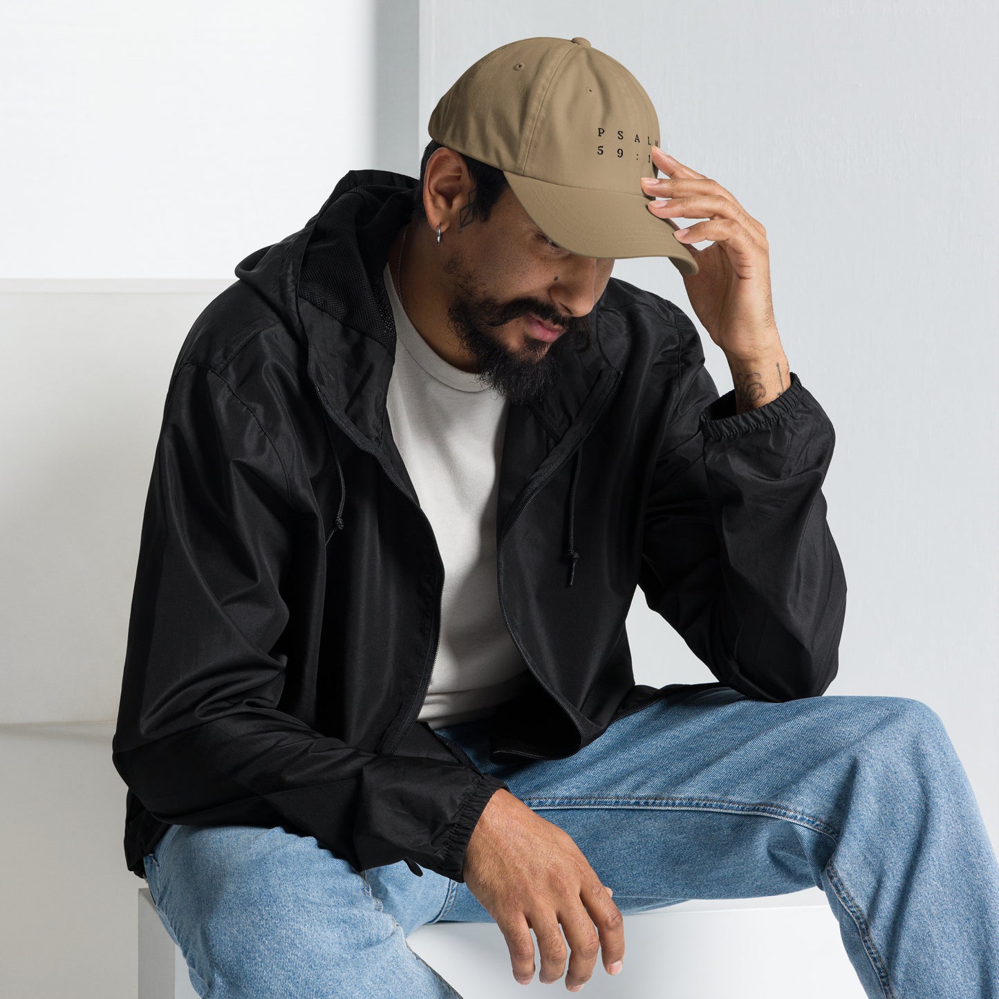 Psalm 59:16 Original Black Embroidered Classic Dad Hat