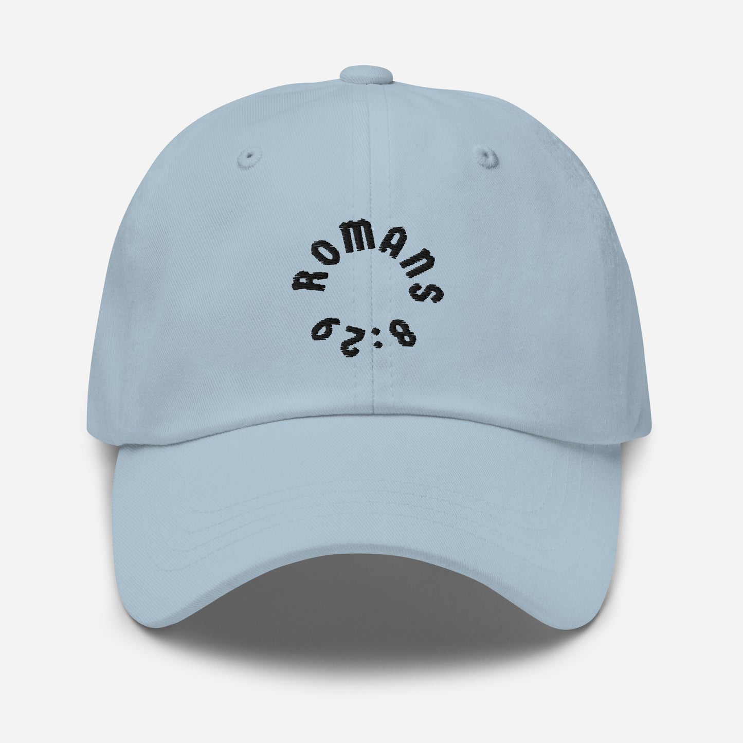 Romans 8:29 Black Embroidered Classic Dad Hat