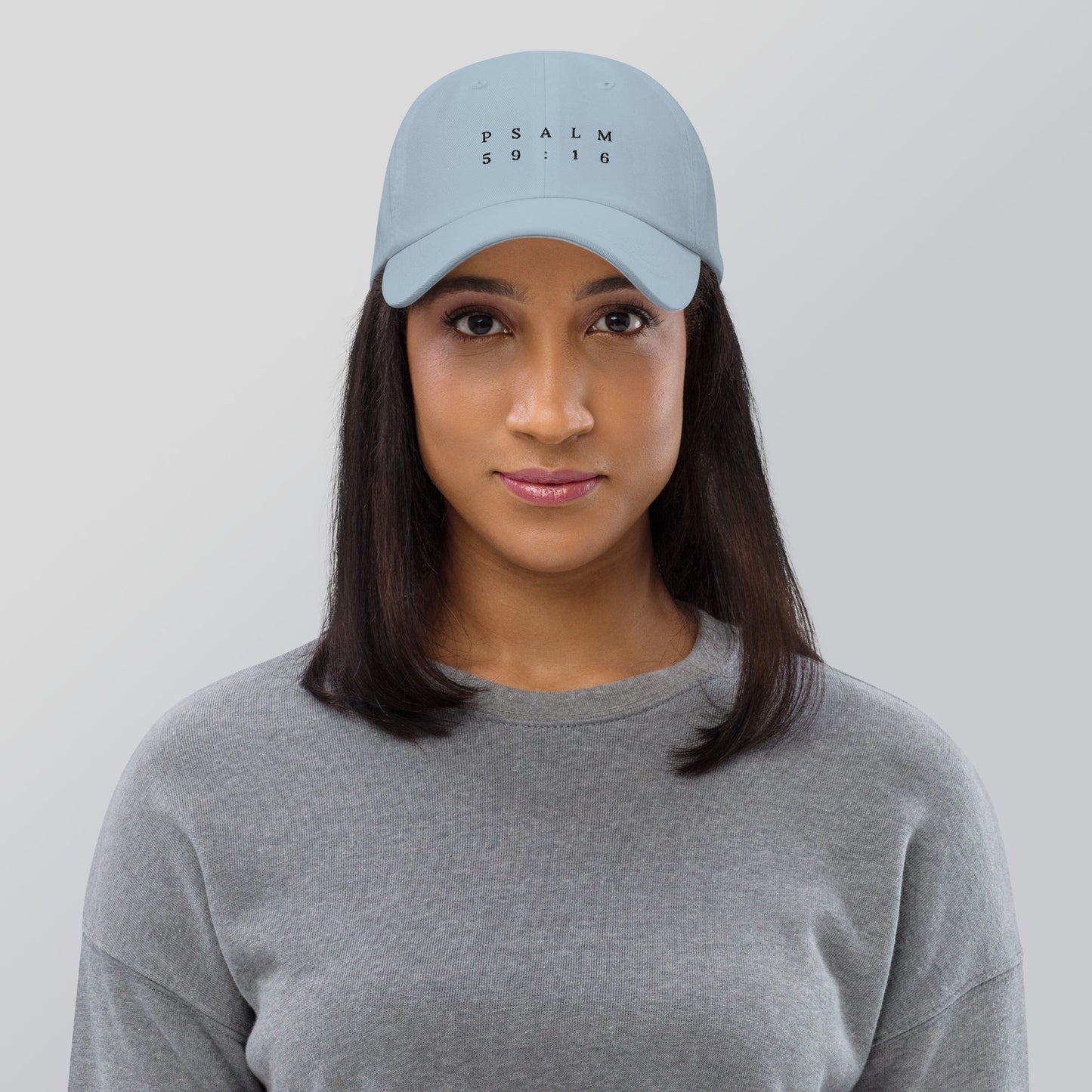 Psalm 59:16 Original Black Embroidered Classic Dad Hat