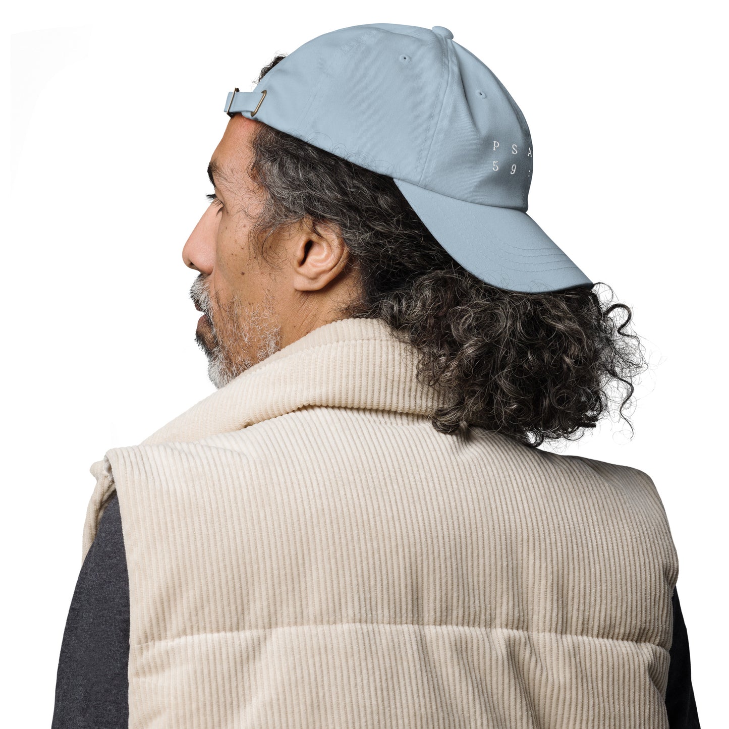 Psalm 59:16 Original White Embroidered Classic Dad Hat
