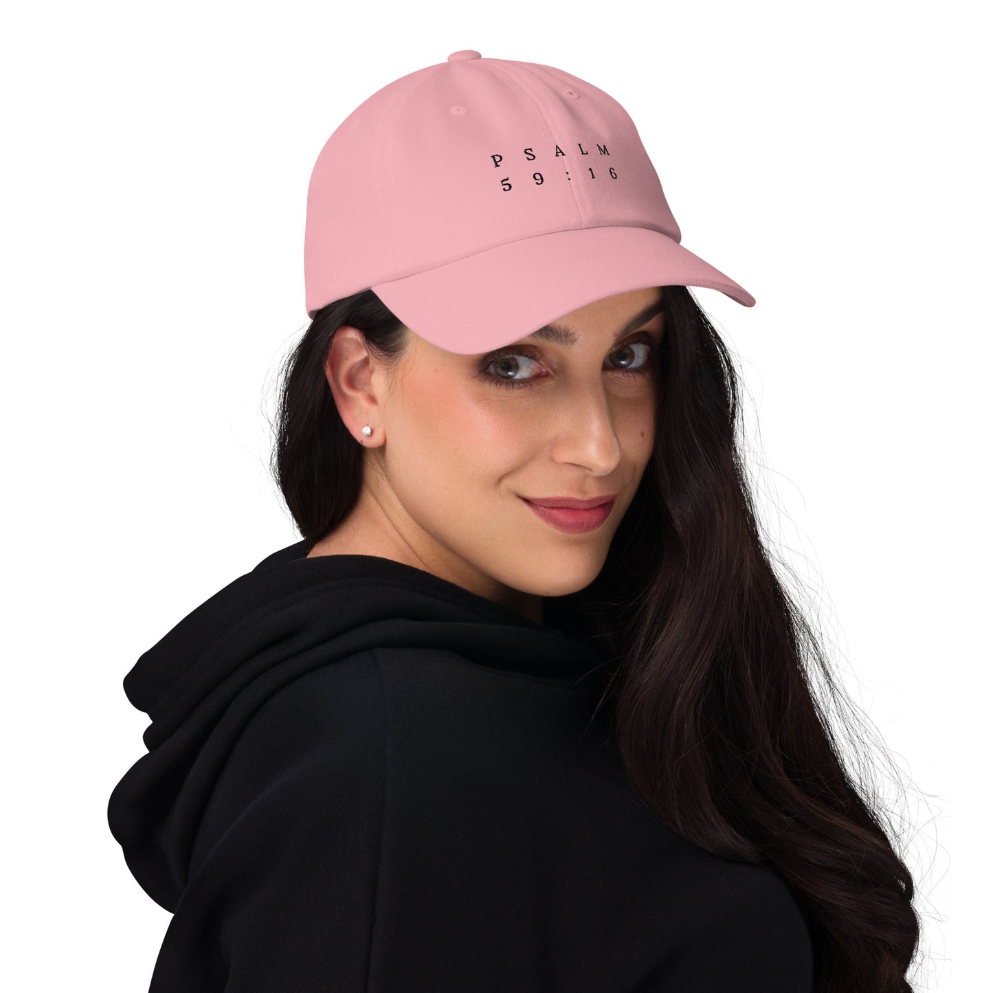 Psalm 59:16 Original Black Embroidered Classic Dad Hat