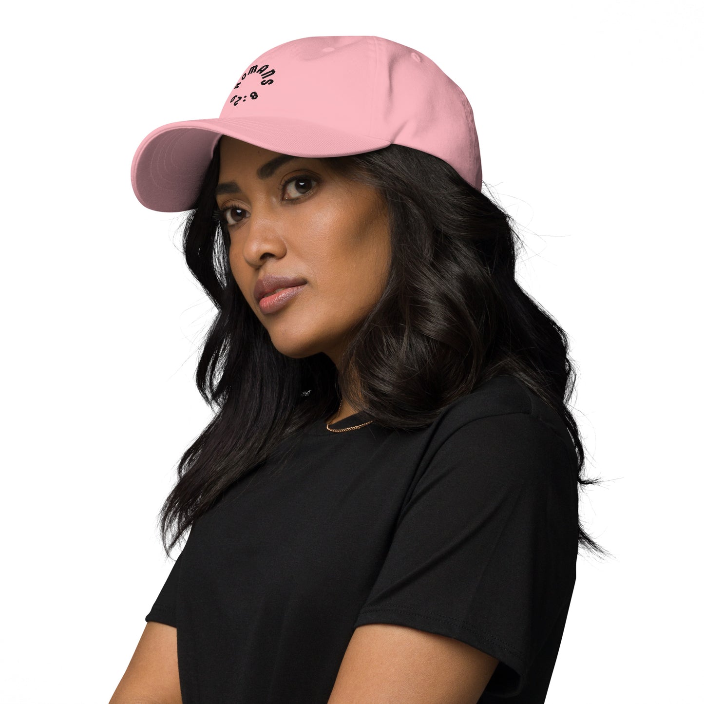 Romans 8:29 Black Embroidered Classic Dad Hat
