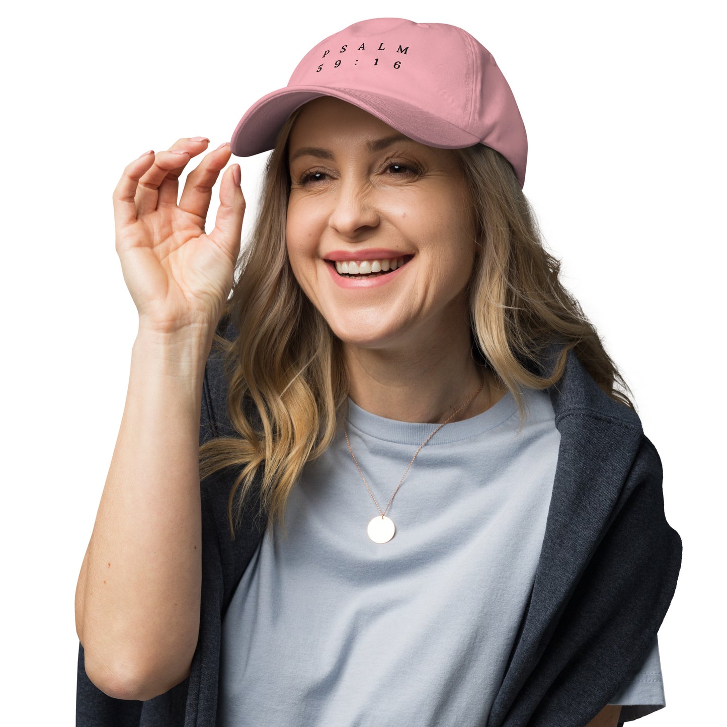 Psalm 59:16 Original Black Embroidered Classic Dad Hat