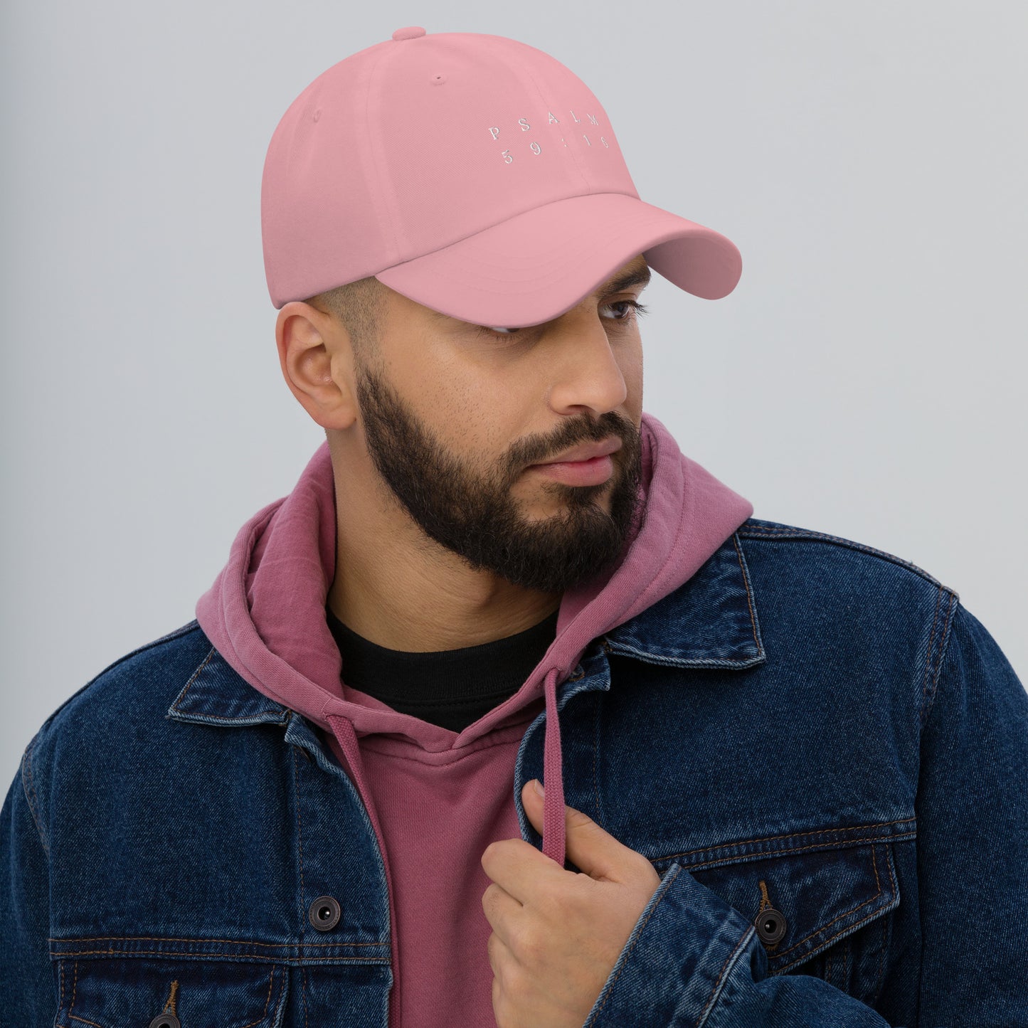 Psalm 59:16 Original White Embroidered Classic Dad Hat