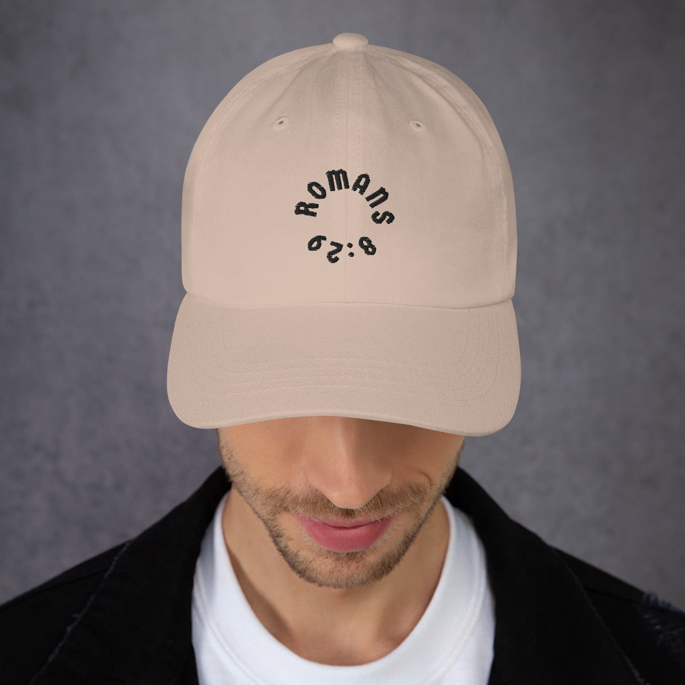 Romans 8:29 Black Embroidered Classic Dad Hat