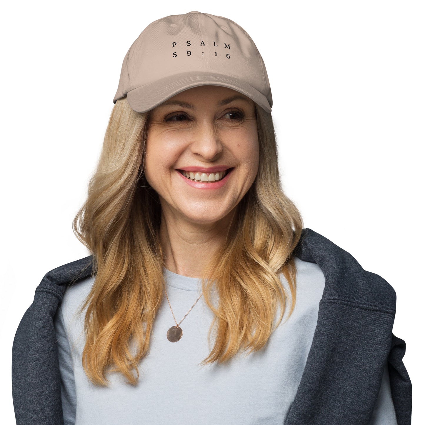 Psalm 59:16 Original Black Embroidered Classic Dad Hat