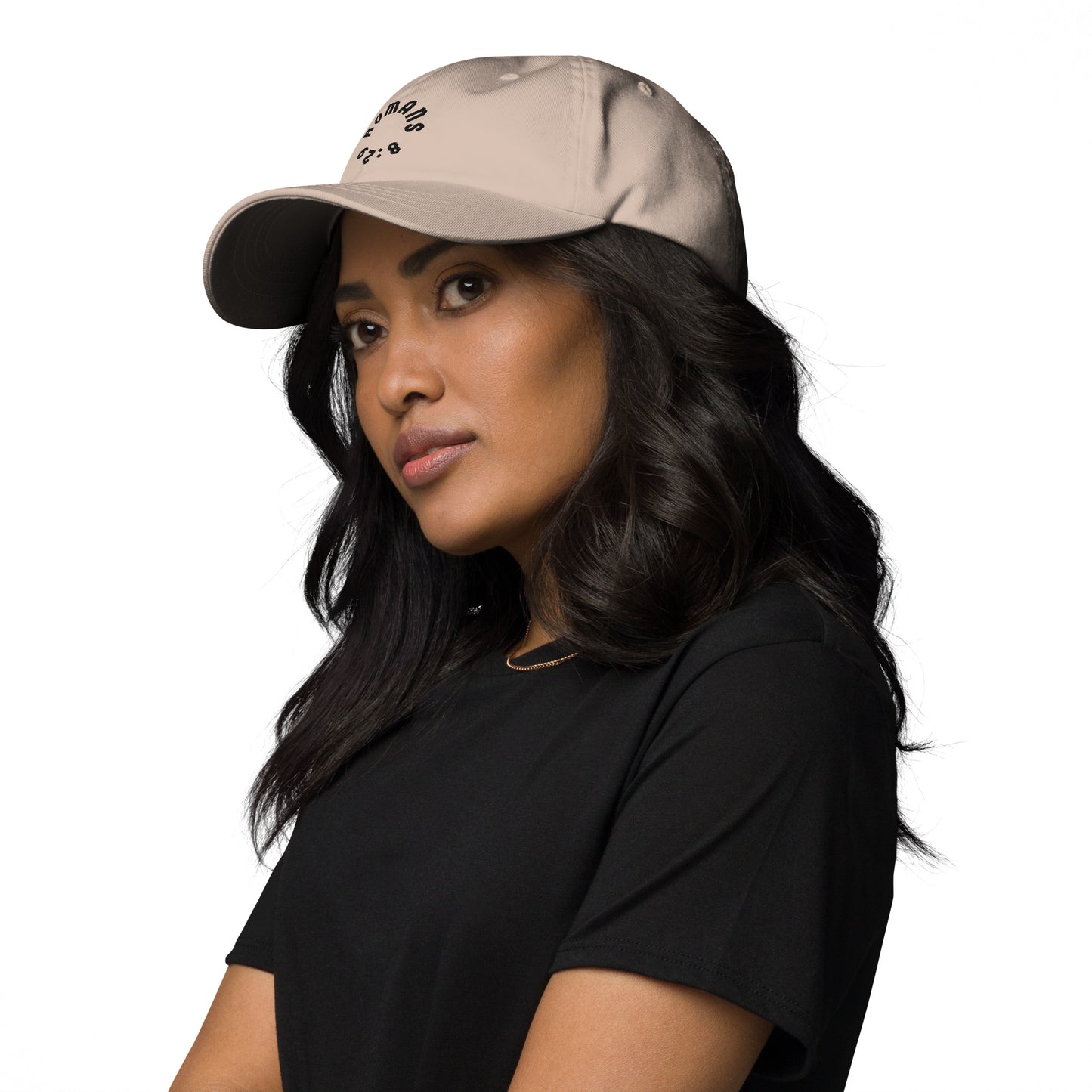 Romans 8:29 Black Embroidered Classic Dad Hat