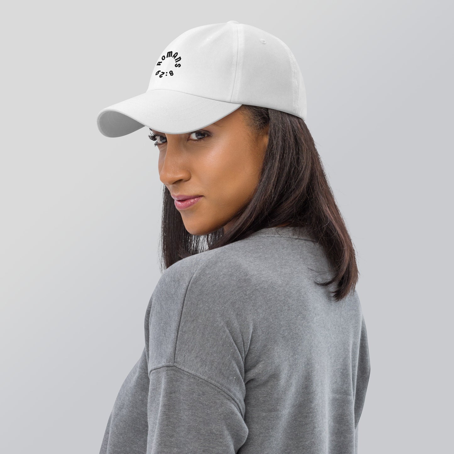 Romans 8:29 Black Embroidered Classic Dad Hat