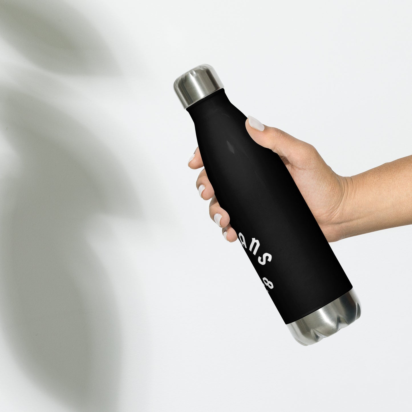 Romans 8:29 Stainless Steel Insulated Water Bottle (Black)