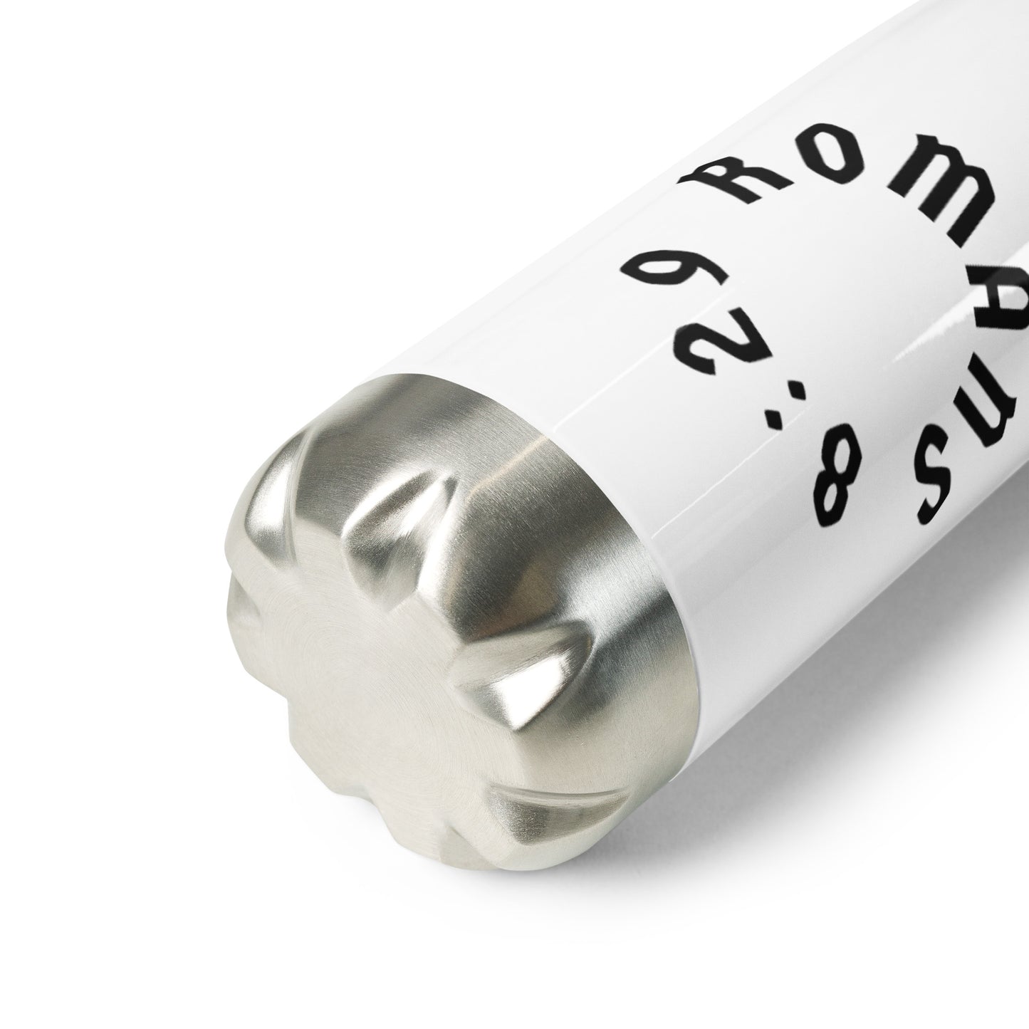 Romans 8:29 Stainless Steel Insulated Water Bottle (White)