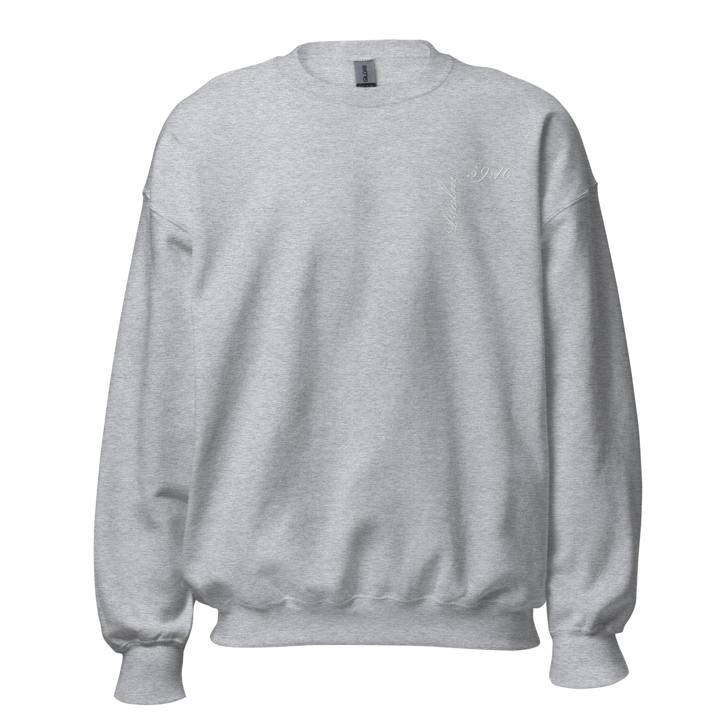 Psalm 59:16 Asymmetrical Embroidered Unisex Sweatshirt