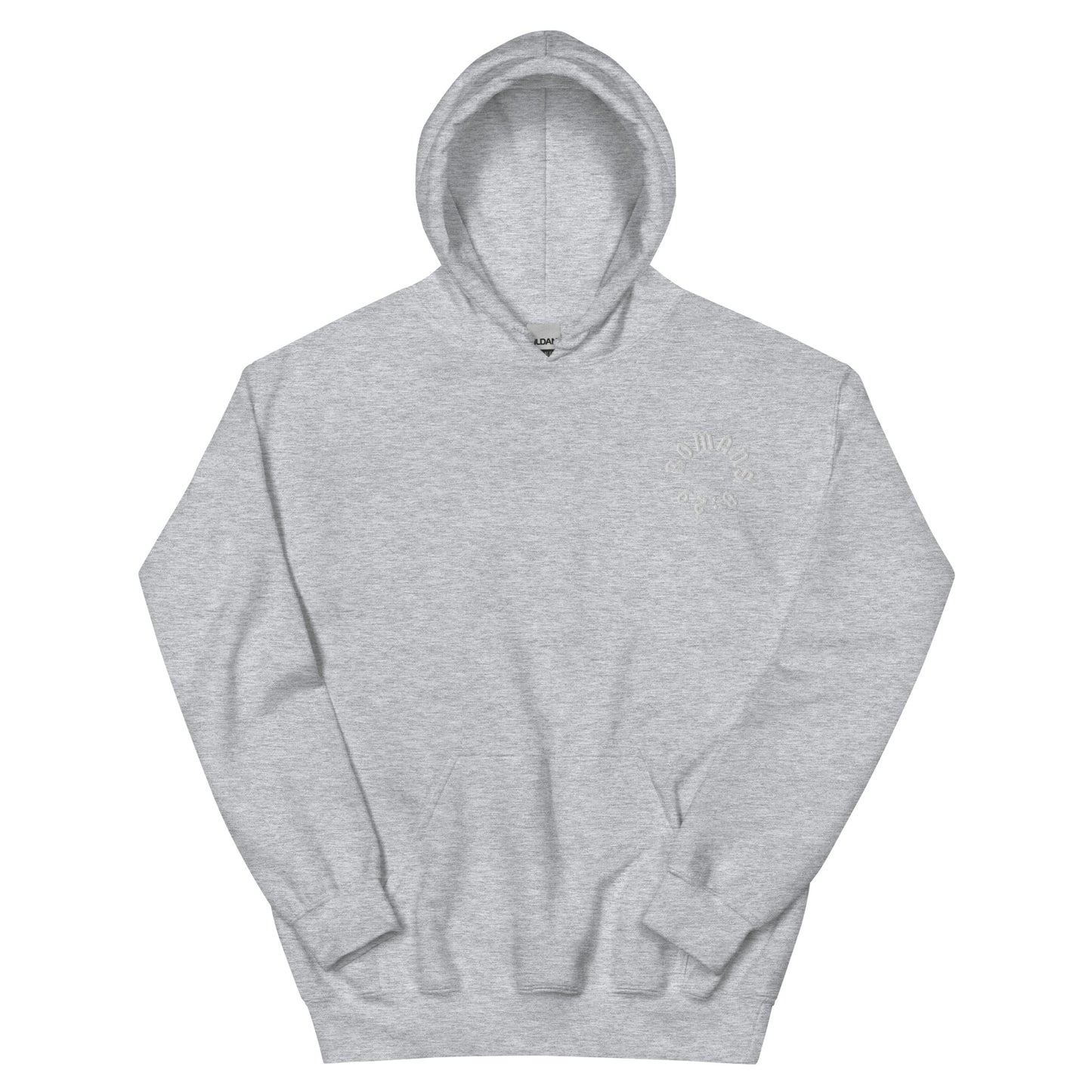 Romans 8:29 White Embroidered Unisex Hoodie