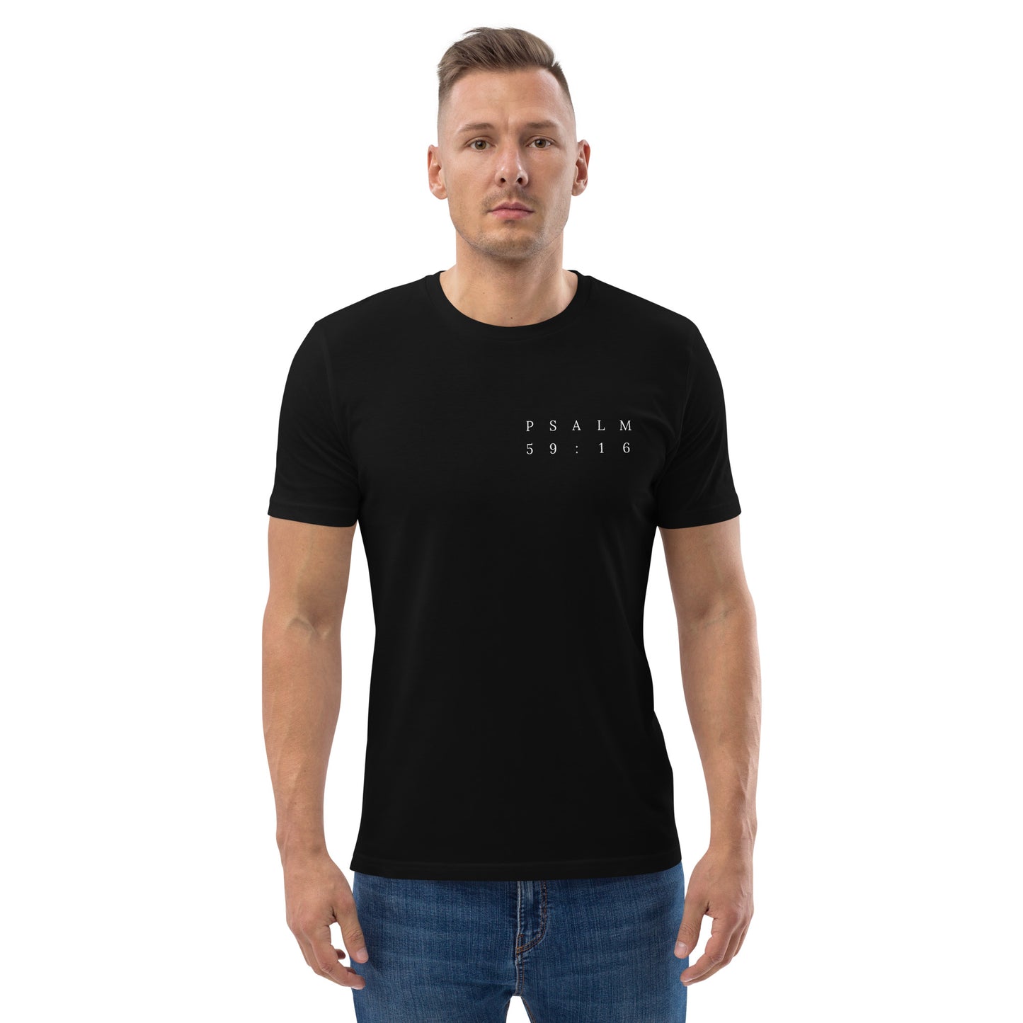 Psalm 59:16 Original Left Print Unisex T-Shirt
