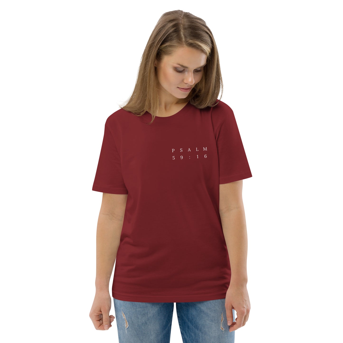 Psalm 59:16 Original Left Print Unisex T-Shirt