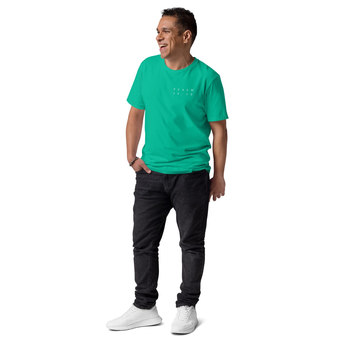 Psalm 59:16 Original Left Print Unisex T-Shirt