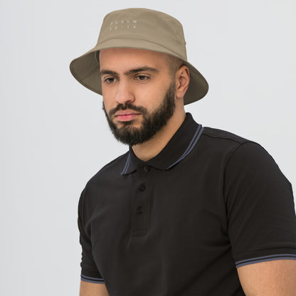 Psalm 59:16 Original White Embroidered Bucket Hat