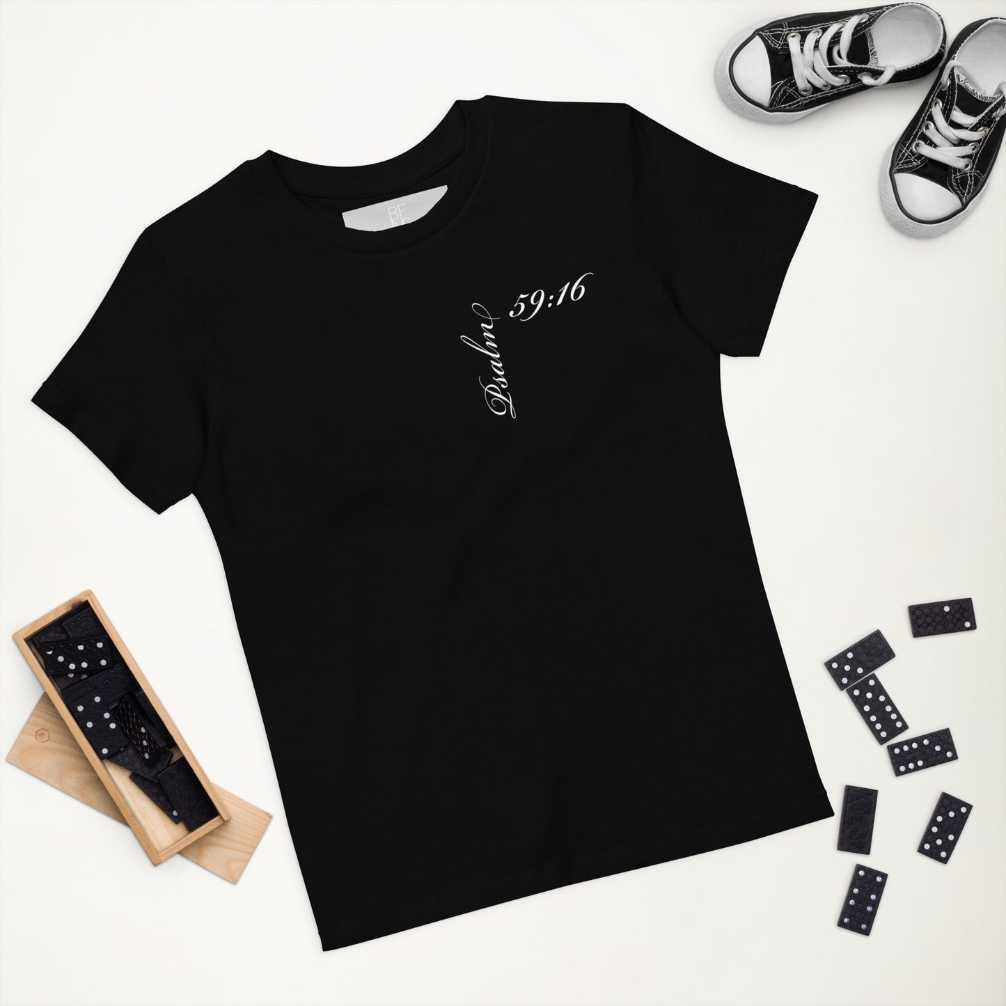 Psalm 59:16 Asymmetric Print Kids Tee [3-14 yrs]