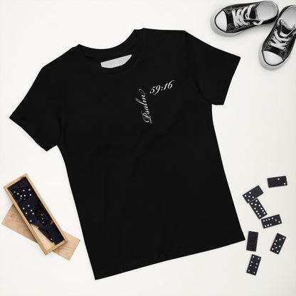 Psalm 59:16 Asymmetric Print Kids Tee [3-14 yrs]