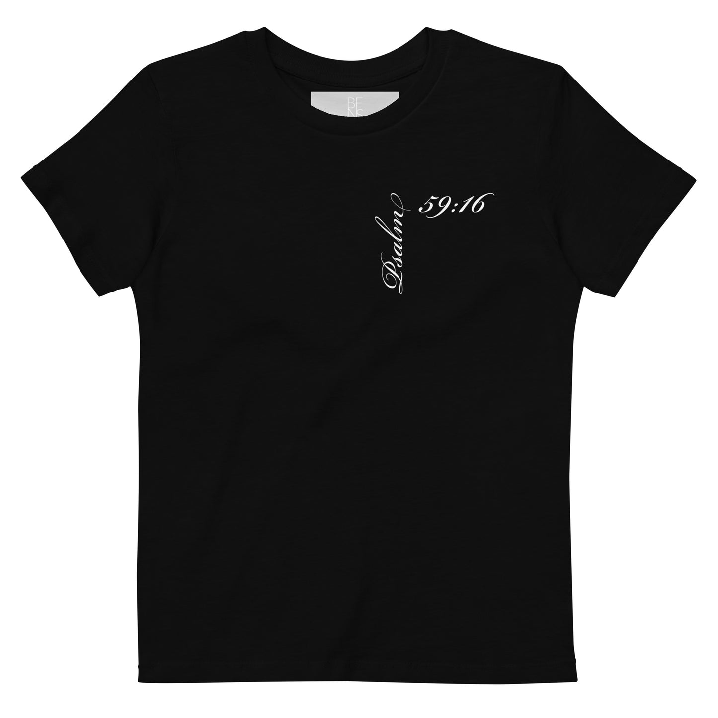 Psalm 59:16 Asymmetric Print Kids Tee [3-14 yrs]