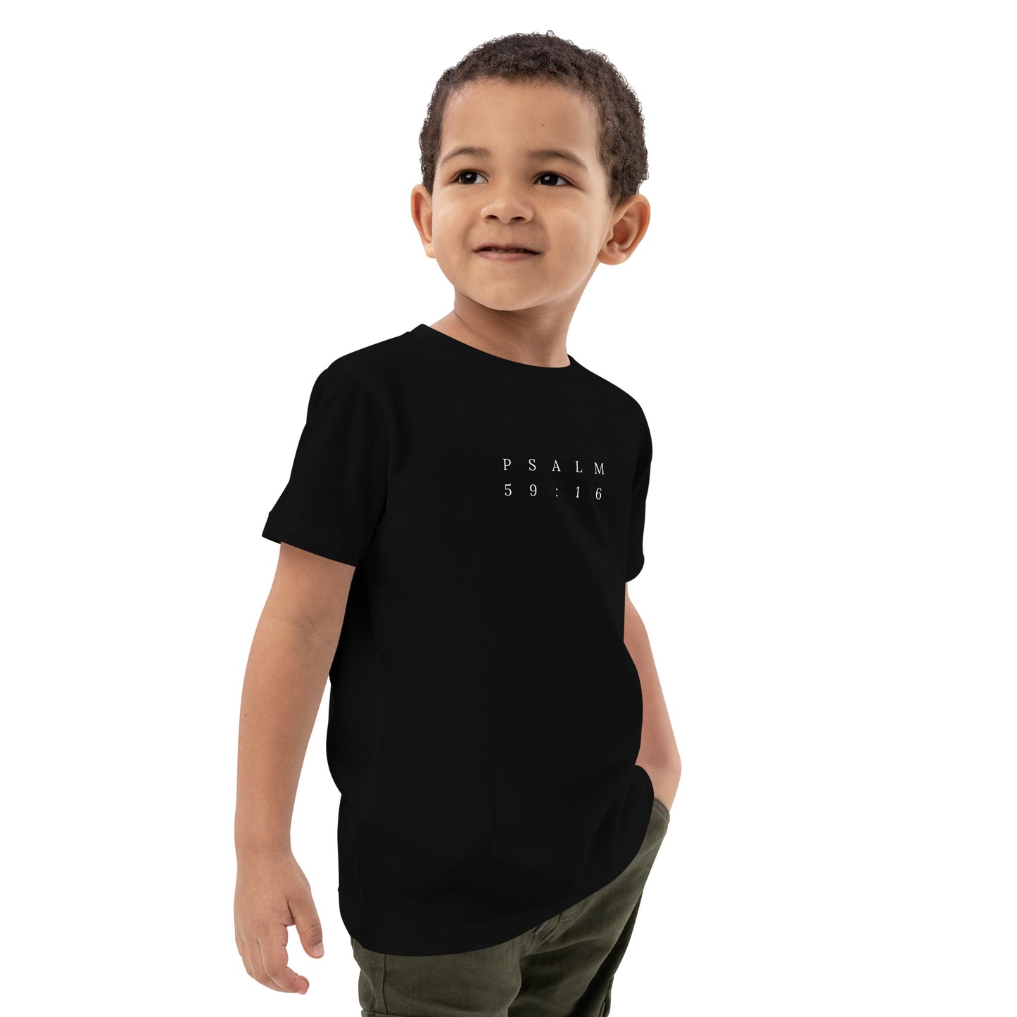 Psalm 59:16 Original Centre Print Kids Tee [3yrs - 14yrs]