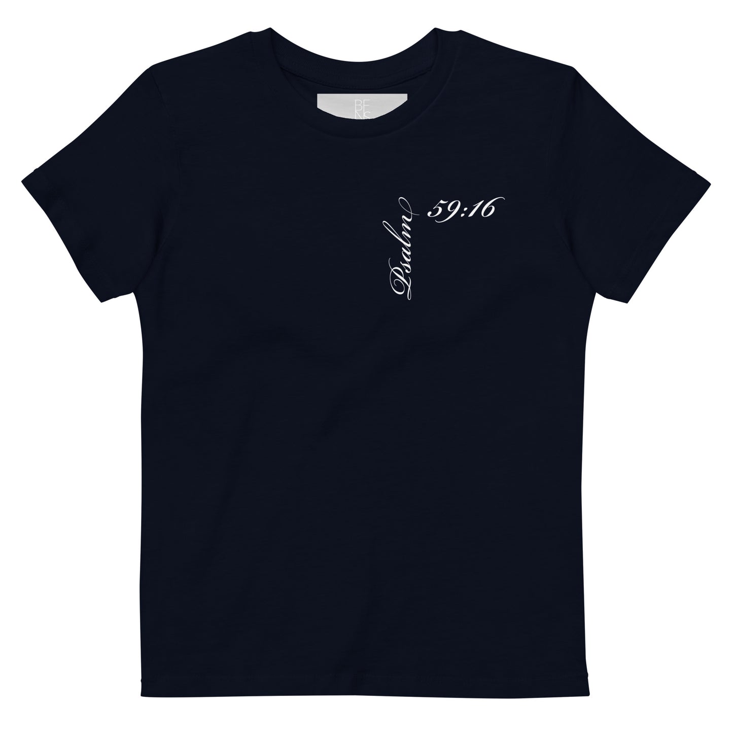 Psalm 59:16 Asymmetric Print Kids Tee [3-14 yrs]