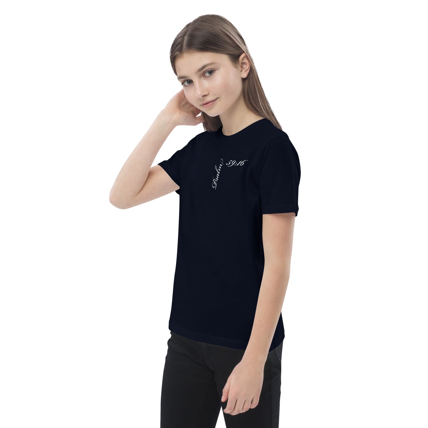 Psalm 59:16 Asymmetric Print Kids Tee [3-14 yrs]