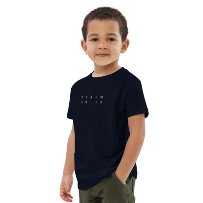 Psalm 59:16 Original Centre Print Kids Tee [3yrs - 14yrs]