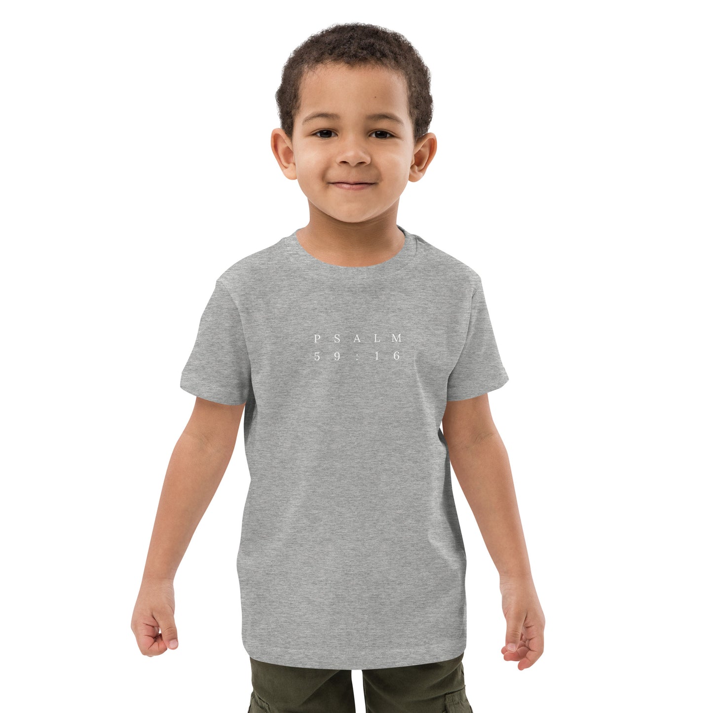 Psalm 59:16 Original Centre Print Kids Tee [3yrs - 14yrs]