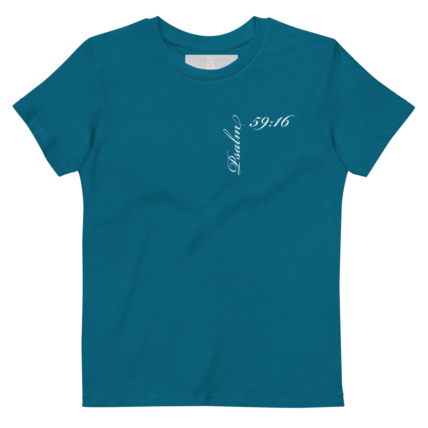 Psalm 59:16 Asymmetric Print Kids Tee [3-14 yrs]