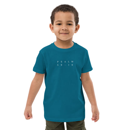 Psalm 59:16 Original Centre Print Kids Tee [3yrs - 14yrs]