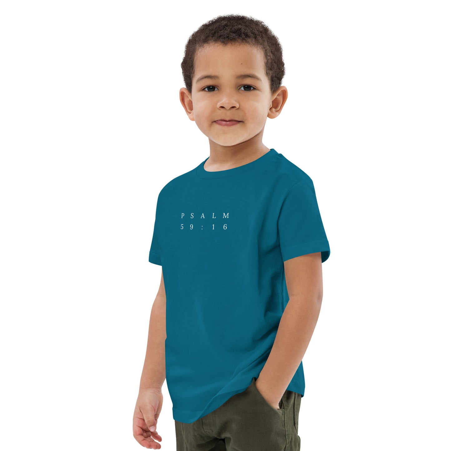 Psalm 59:16 Original Centre Print Kids Tee [3yrs - 14yrs]