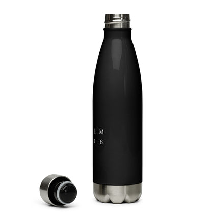 Psalm 59:16 Original Print Stainless Steel Insulated Water Bottle (Black)