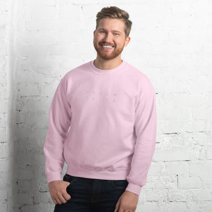 Psalm 59:16 Original Centre Embroidered Unisex Sweatshirt