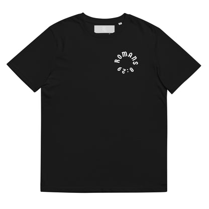 Romans 8:29 White Print Unisex T-Shirt