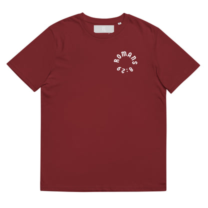 Romans 8:29 White Print Unisex T-Shirt