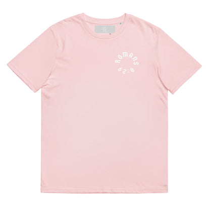 Romans 8:29 White Print Unisex T-Shirt