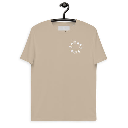Romans 8:29 White Print Unisex T-Shirt