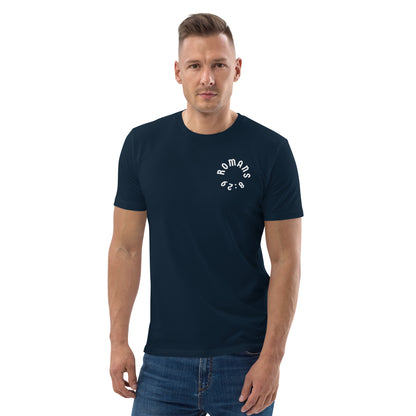 Romans 8:29 White Print Unisex T-Shirt