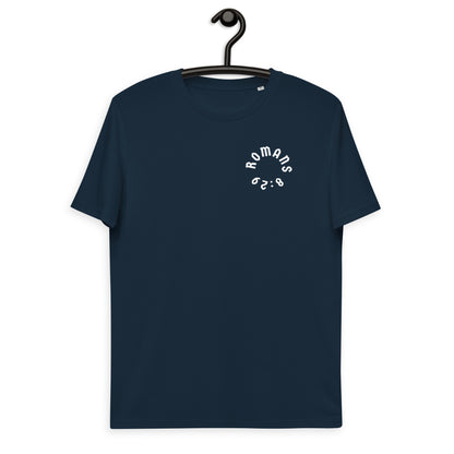 Romans 8:29 White Print Unisex T-Shirt