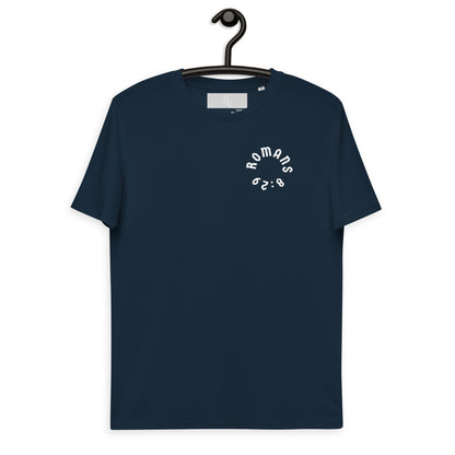 Romans 8:29 White Print Unisex T-Shirt