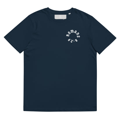 Romans 8:29 White Print Unisex T-Shirt