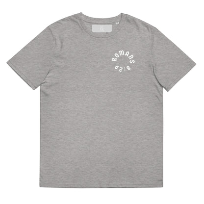 Romans 8:29 White Print Unisex T-Shirt