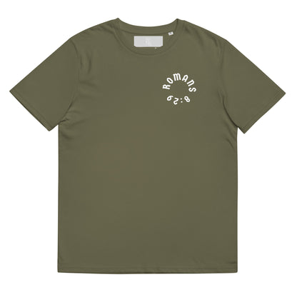Romans 8:29 White Print Unisex T-Shirt