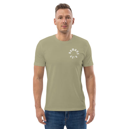 Romans 8:29 White Print Unisex T-Shirt
