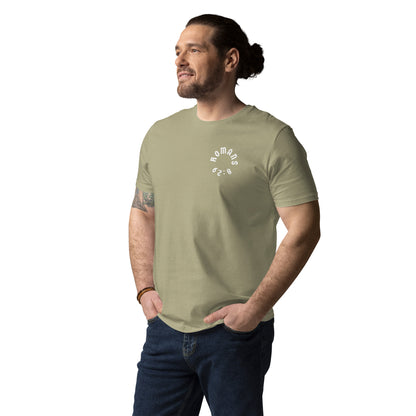 Romans 8:29 White Print Unisex T-Shirt